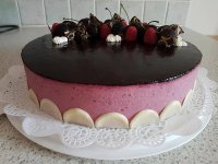  Schwarzkirsch- Schokomoussetorte